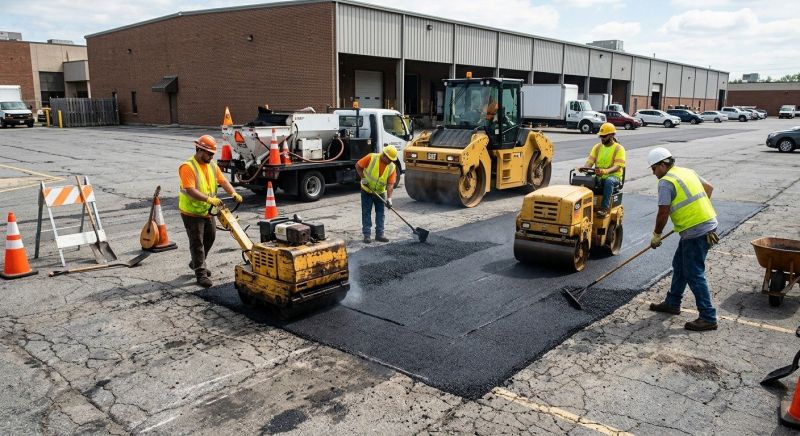 Asphalt Parking Lot Repair in Savannah, GA